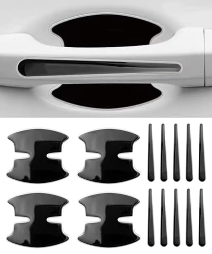 Flaconi 14PCS Pellicola Protettiva Auto,Adesivi per Auto Esterni,Set di Pellicole Protettive per Vernice per Maniglie Della Portiera Dell'auto,Adesivi Esterni per Auto (Nero)