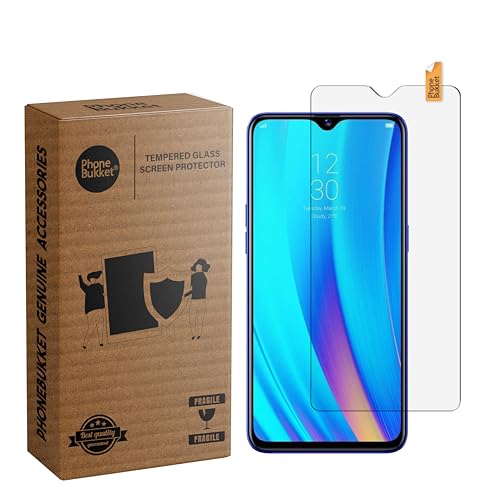 Image of Tempered Glass Guard Protector for Realme 3 Pro (Transparent) Full Screen Coverage, Pack of 1