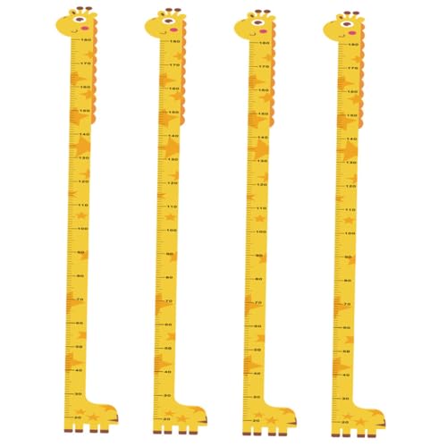 Gogogmee Pegatinas de Pared Medidor de Altura Infantil 4 Piezas Tabla de Altura para Autoadhesiva Decoración para Habitación Infantil y Guardería Medición Práctica y Divertida