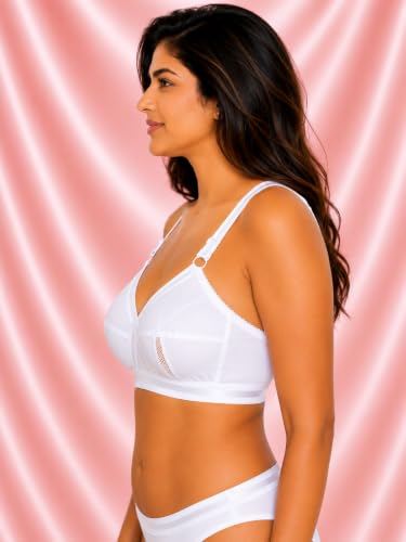 Image of SONA Perfecto Plus Size Cotton Full Coverage Bra for Women Heavy Bust