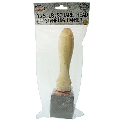 Beadsmith Metal Elements 1.75 LB SquareHead Stamping Hammer