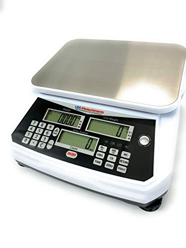 Báscula Contadora 100 lb x 1g 11x8 pulgadas 3 Pantallas LCD miniatura 4