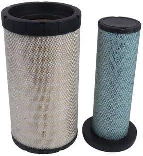 Air Filter Kit AT300487 AT300488 — Compatible With John Deere Fit intended for Engine 4045H 6090H Excavator 200DLC 240DLC Loader 444J 544J 640H 748H — Aftermarket Replacement