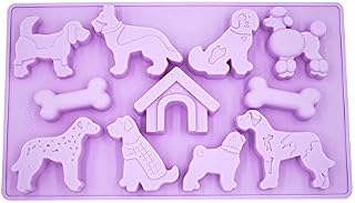 LYWUU Dog Shape Silicone Mold, Ice Cube, Jelly, Biscuits, Chocolate, Candy, Baking Tray (Dog Home)