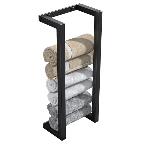 Towel Racks for Bathroom Rolled Towels,Small Vertical Towel Storage Rack