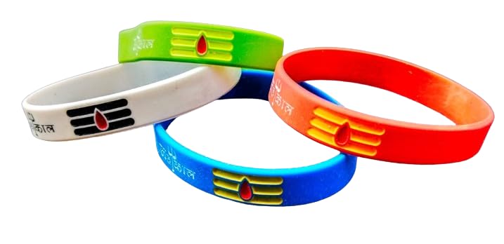 NEW Pack of 5 Mahakal Rubber Band Men & Women Wrist Hand Band Friendship band BRACELET/WRIST BAND/ALSO FROM BANARAS GIFT ITEM FRIEND SHIP GIFT AND COUPULE ALSO RU56 (B0CQ8HK1TR) Amazon Price History, Amazon Price Tracker