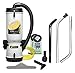 Backpack Vacuum,Reusable Bag,13 lb.