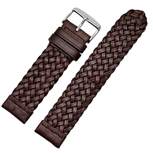 Correas de reloj para hombre, de piel, 20 mm, 22 mm, 24 mm Cover