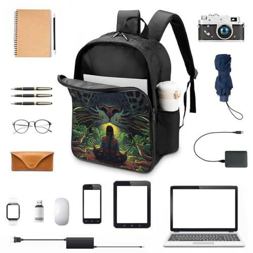 Mochila escolar para niños de primaria 3D Game con estampado Leopard 4