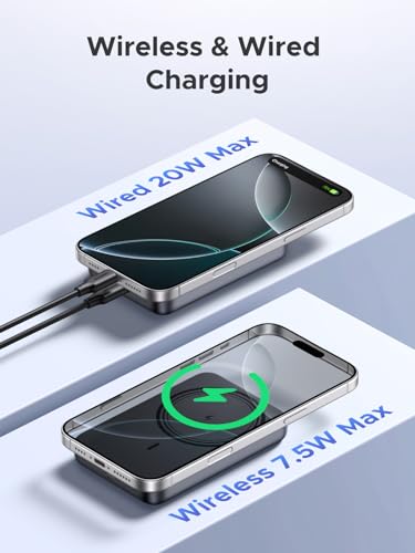 UGREEN Nexode Magnetic Wireless Power Bank Fast Charging, 10000mAh MagSafe-Compatible Portable Charger PD 20W USB-C Battery Pack Compatible with iPhone Air/17/16/15/14/13/12 Plus/Pro/Pro Max/Mini - Image 2