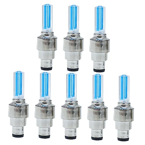 BESPORTBLE Wheel Spoke Lamp Set 8pcs Bike Tire Light Cover Auto On/off Plastic Waterproof for of Bicycles