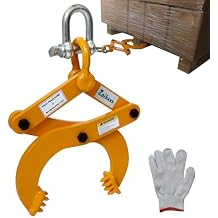 Pallet Puller 1t/2205 Lbs Capacity,6.1Inch Jaw Opening Pallet Clamp,Heavy Duty Single Scissor Clamp For Woods and Other Things Easily