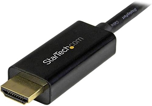 StarTech.com MDP2HDMM1MB Mini DisplayPort to HDMI converter cable, 3 ft (1m), mDP to HDMI adapter with Built-In cable, (M/M) Ultra HD 4K