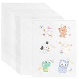 25 Blatt Schrumpffolie zum Bemalen A4 Schrumpfpapier Schrumpffolien Durchscheinend Shrink Plastic Sheets Schrumpffolie Set für Kinder Erwachsene DIY Handwerk