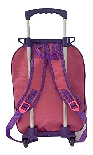Kit Mochila Infantil Rodinhas G + Bolsa Sacola Lol Sereia