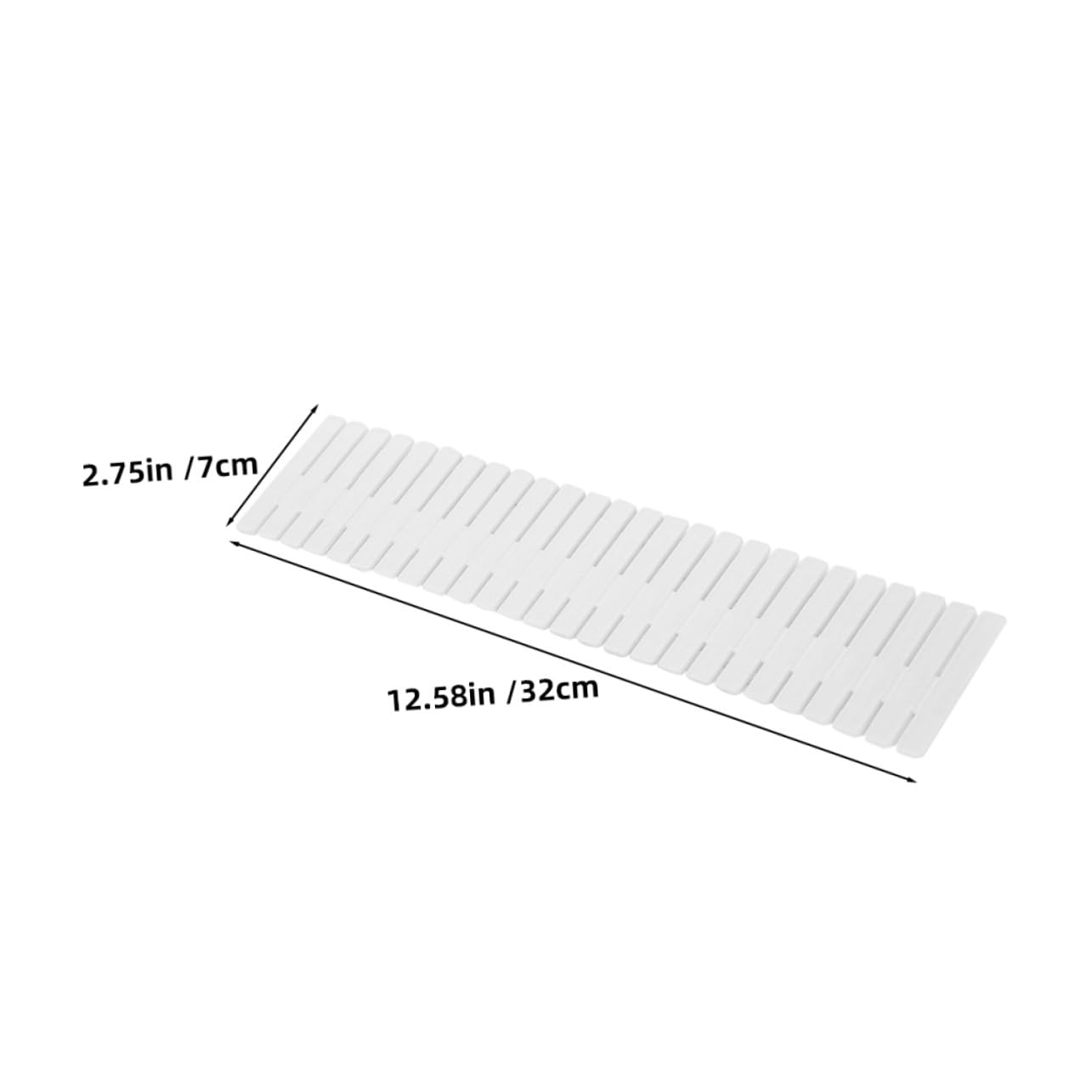 Hohopeti 16 Pièces Organisateur Tiroir DIY Plastique Blanc Séparateurs Réglables Grille pour Sous-vêtements Chaussettes et Maquillage Diviseurs Modulables pour Rangement Bureau et Maison
