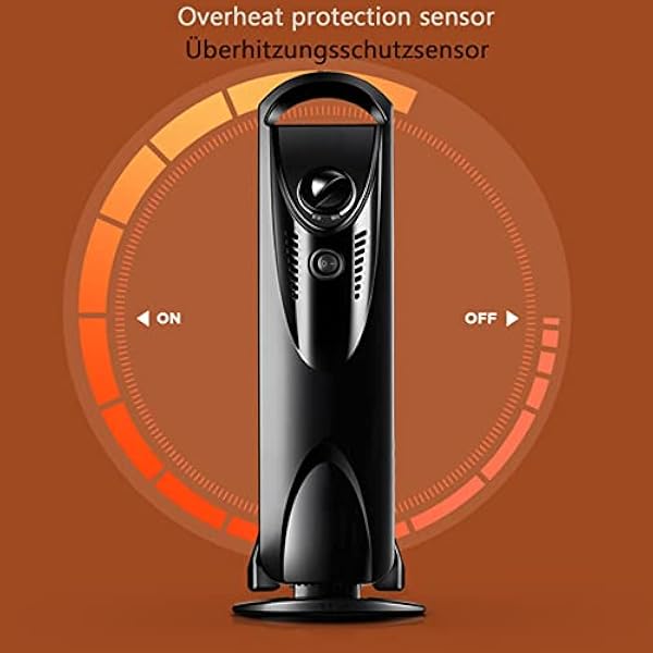 Riscaldatore, radiatore a olio Riscaldamento a convettore Termostato per riscaldamento elettrico a risparmio energetico 700 watt Piccoli riscaldatori elettrici Termoventilatore elettrico Radiatore