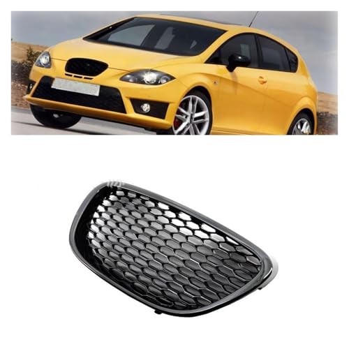 Grille extérieure calandre Seat Leon MK2 1P finition noir mat