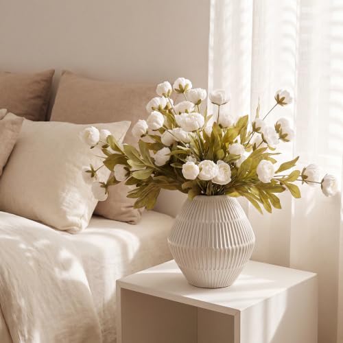 6 Pcs Faux Silk Peony Artificial Flowers - image 3
