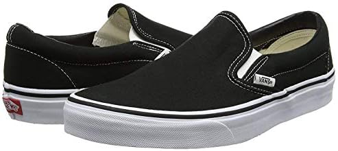 Vans - Unisex Adult Classic Slip-On Shoes in Black, Size: 9.5 D(M) US Mens / 11 B(M) US Womens, Color: Black | Image 6