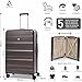 Aerolite Large 28in 100L Lightweight ABS Hard Shell 4 Wheel Spinner Travel Hold Checked Check in Luggage Suitcase (Charcoal)