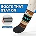 BEAUTYZOO Anti Slip Dog Socks Boots to Prevent Licking Paws, Waterproof Dog Shoes for Winter Snow/Hot Pavement, Grippy Socks with Double Straps for Hardwood Floors, Booties for Small Medium Large Dogs