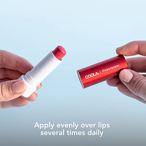 Coola Organic Mineral Sunscreen Tinted Lip Balm, Lip Care For Daily Protection, Broad Spectrum Spf 30, Firecracker, 0.15 Fl Oz #TOP4