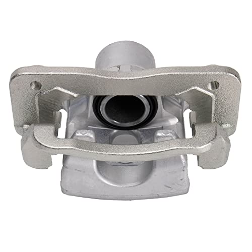 Image of TRQ Rear Driver and Passenger Side Brake Caliper Set Caliper Brackets Hardware Compatible with 14-17 Kia Sorento without Red Painted Calipers, 18 Kia Sorento L, 18 LX, EX