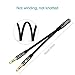 KINGTOP Headphone Splitter, 3.5mm Headset Splitter, Headphone Mic Splitter Cable for Headset to Older Laptops/PCs