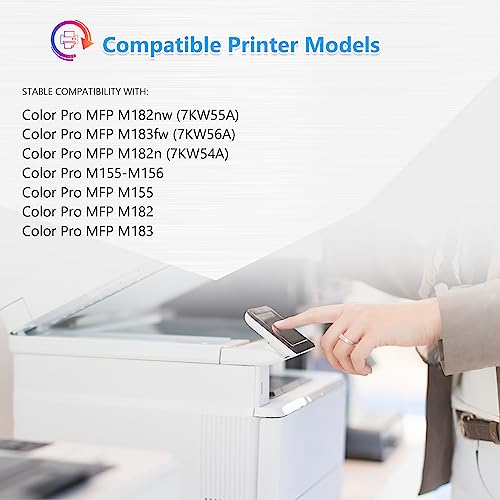 Prime (215A with Chip) 215A Black Toner Cartridge 2 Pack | Replacement for HP 215A Black Works with Color Laser Pro MFP M182n, M182nw, M183fw, M182, M183; Color Laser Pro M155,... - Image 2
