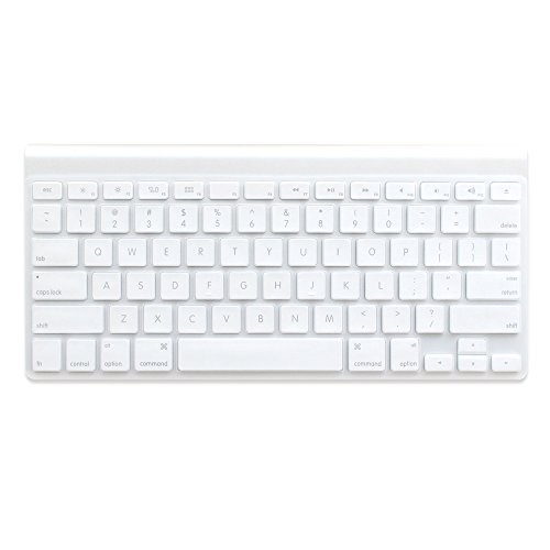 Proelife Ultra Thin Silicone Keyboard Protector Cover Skin For Apple Wireless Keyboard With Bluetooth Mc184Ll/B (Model A1314, U.s Layout) (Not Fits Magic Keyboard), Transparent #TOP5