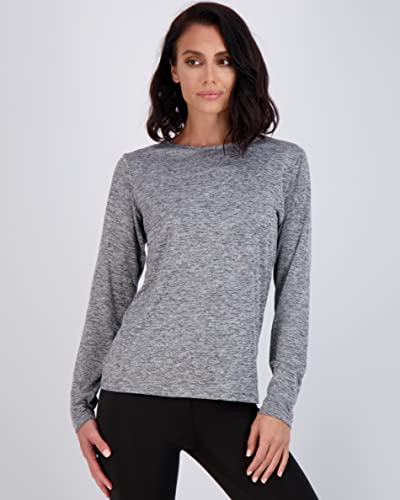 Real Essentials Womens Quick Dry Fit Tech Stretch Long Sleeve Athletic Workout Ladies T-Shirt Tee Top Running Upf Sun Rash Guard Swim Gym Active Wear Crew Exercise Yoga Exercise, Set 5, Xl, Pack Of 4 #TOP1