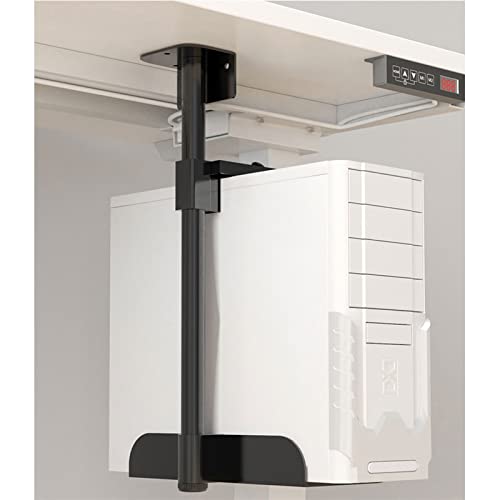 Soporte para CPU soporte CPU colgante de metal para torre PC resistente para escritorio o pared con bandeja miniatura 7