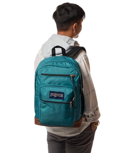 Image of JanSport Cool Backpack with 15-inch Laptop Sleeve, Large Computer Bag Rucksack with 2 Compartments, Ergonomic Straps, Emerald Pool
