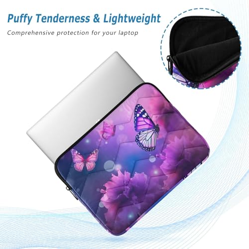 Funda para Laptop 13-14 Pulgadas con Diseño de Flores y Mariposas miniatura 5