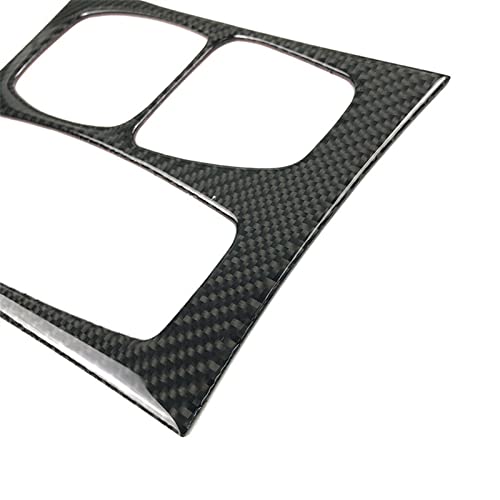 Cubierta de panel de engranajes antiarañazos de fibra de carbono para BMW X5 E70 4