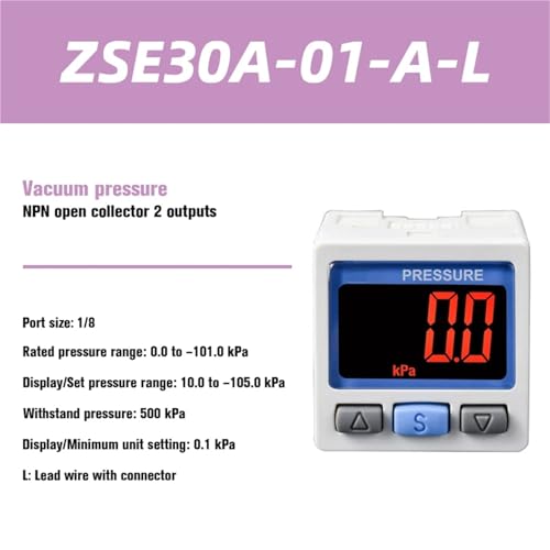 ZSE30A-01-A-L contrôleur de pression numérique pour automatisation - 2
