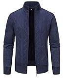 Matériaux de Qualité Supérieure : Cardigan D'hiver pour Homme en Maille est fabriqué à partir de polyester de haute qualité et bénéficie d'un tissage raffiné. Il est doux et confortable au toucher et offre d'excellentes propriétés thermiques, vous garantissant de ne pas souffrir du froid en hiver.