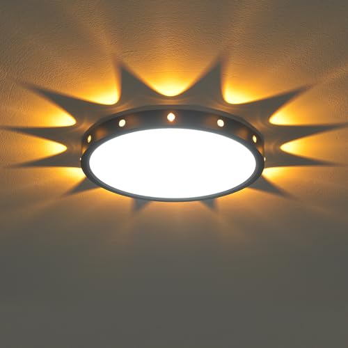 Anmaice 12in Flush Mount led Ceiling Light fixtures.24W...
