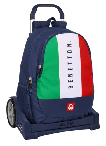 Safta Evolution Trolley Benetton Flag Backpack One Size