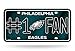 NFL Philadelphia Eagles #1 Fan Metal Auto Tag