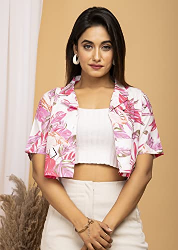 Image of Women's Pure Cotton Digital Printed Regular Fit Shirt