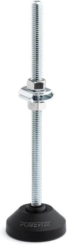 POWERTEC Pie de abrazadera grande de 6.0 in con tuercas y arandelas, pie de abrazadera de gran tamaño compatible con abrazaderas de palanca para valla de sierra de mesa, mesa de prensa de taladro y plantillas de carpintería (71700)