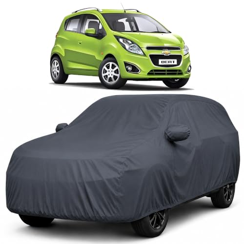 Image of Autofact Premium Car Cover for Beat | All Weather Waterproof Full Body Car Cover | Light-Weight Triple-Stitched Outdoor Shield with UV Protection, Dustproof & Heat-Resistant