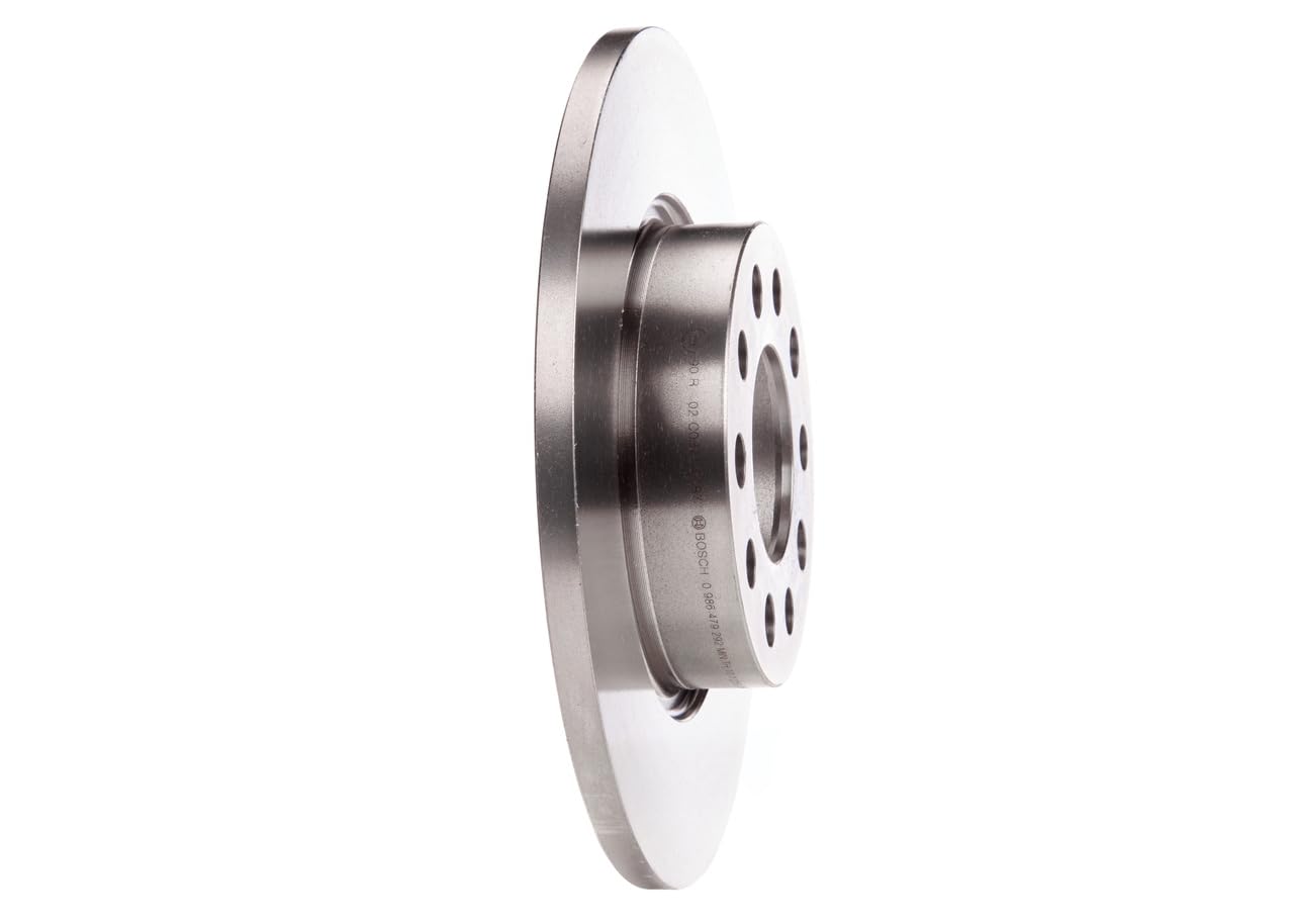 Juego de 2 Discos de Freno Bosch BD1155 - Discos Macizos de 278 mm - Eje Trasero - Certificación ECE-R90 - Frenado fiable, Rendimiento Estable, Protección Anticorrosión - 1 Juego de 2 Discos