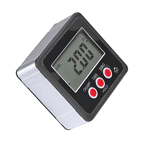 Inclinómetro digital con base magnética y pantalla LCD miniatura 1