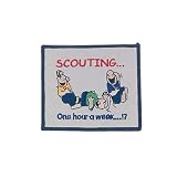 Cute-Patch Boy Scouts Scouting ONE Hour A Week Meme Embroidered Iron on sew on Patch