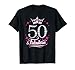 50th Birthday T-shirt. Fifty and Fabulous t shirt for women.