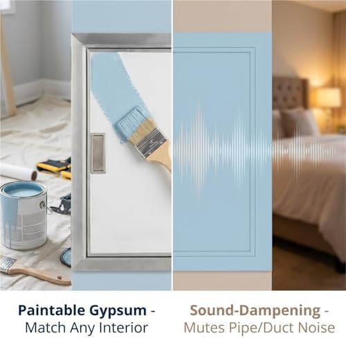 F Montaj Boyanabilir Erişim PaneliPushOpen Tasarım Alüminyum Sıhhi Tesisat Elektrik ve HVAC Hizmeti60x60cm Dayanıklı ve Şık Duvar Erişim Çözümü - Görsel 6