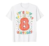 Sweet donut It's My 8th Birthday Girls Kids Outfit